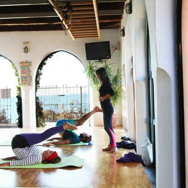 Pilates group class at the hurricane studio in Tarifa close to Los lances and valdevaqueros beach