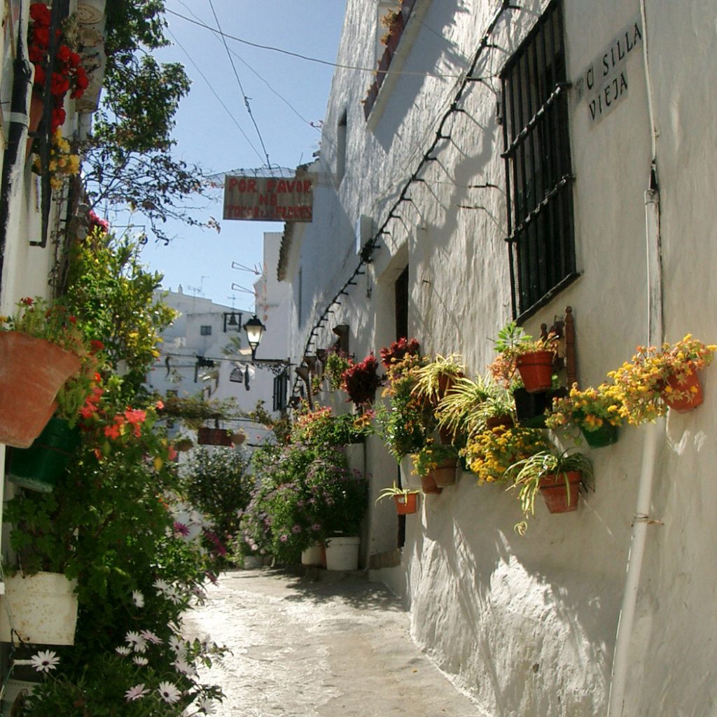 Rue fleuries de Tarifa