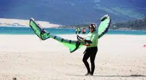 Kite lessons in Tarifa in Offshore wind