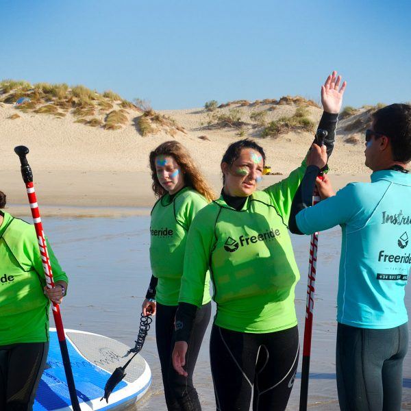 Stand Up Paddle Board In Tarifa Spain, Valdevaqueros Beach,Freeride Tarifa Kitesurf School