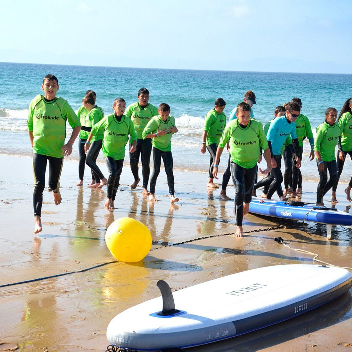 Stand Up Paddle Board In Tarifa Spain, Valdevaqueros Beach,Freeride Tarifa Kitesurf School
