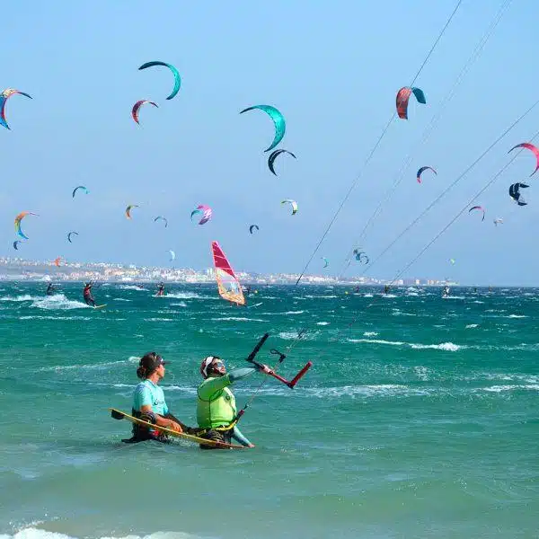 Tarifa, the kitesurf mecca of europe. Kitesurfing school Freeride tarifa.