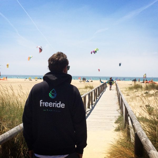Freeride Tarifa on Los Lances Beach, Tarifa - spain, kite boarding