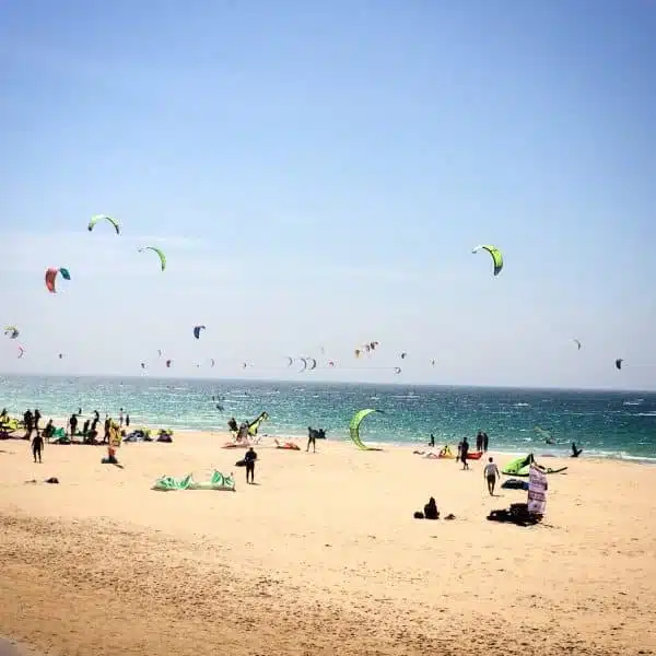 Freeride Tarifa on Valdevaqueros Beach, Tarifa - Spain, kitesurfing