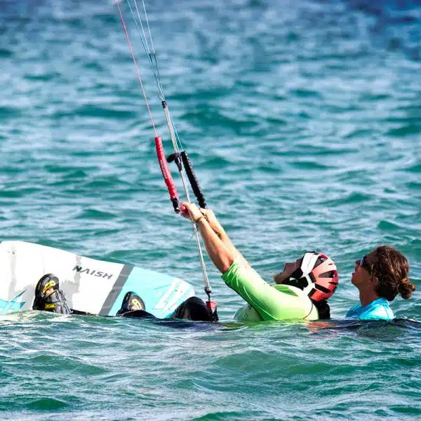 Our instructors certified IKO follow you in each stage of kitesurfing lessons.