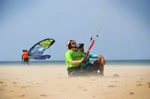 learning how to control the kite first lessons on the bech