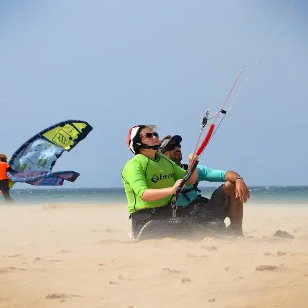 learning how to control the kite first lessons on the bech