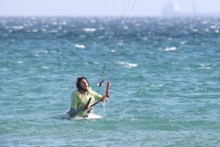 Nage tractée en kitesurf à Tarifa