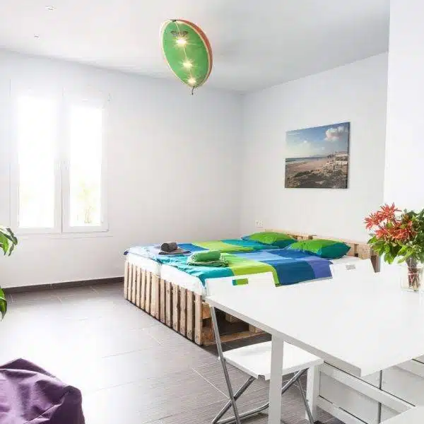 coliving hostel with private rooms