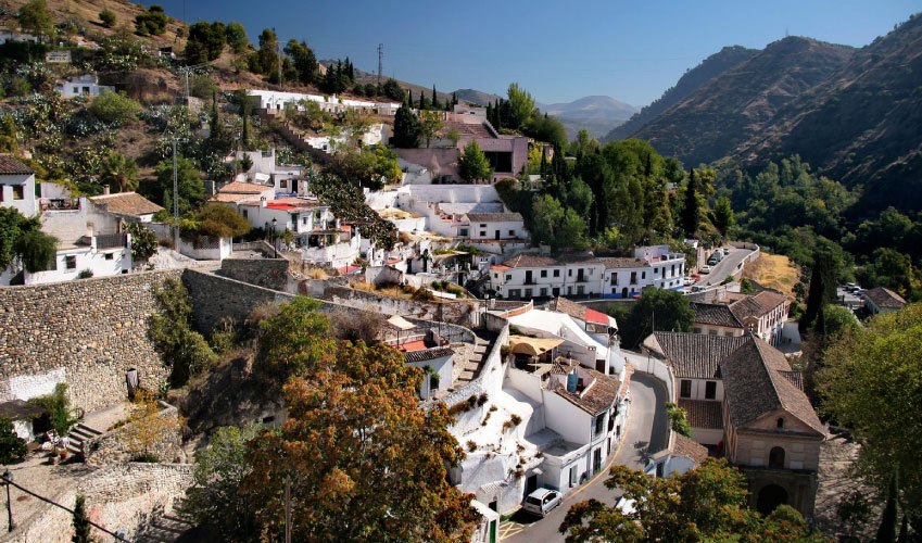 Sacramonte village in Granada Andalusia