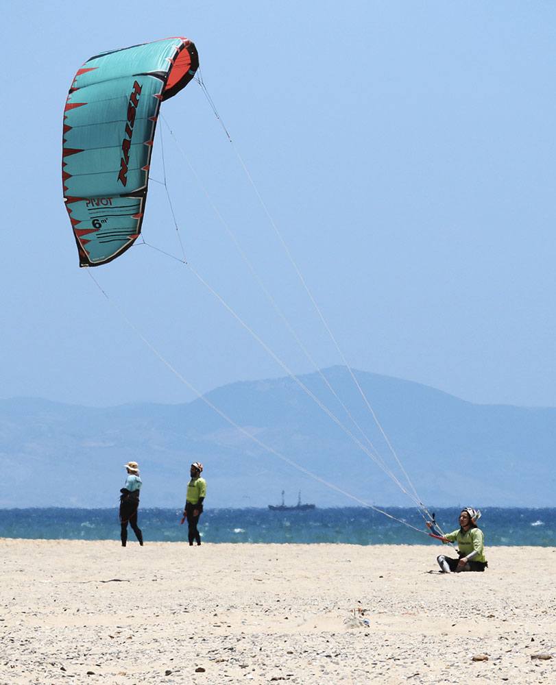 Cours de kitesurf en groupe