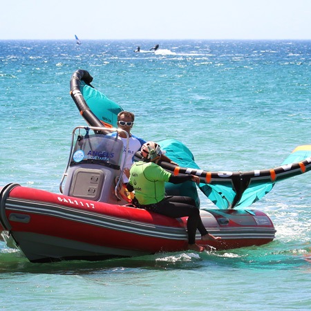 Rescue boats for kitesurfing