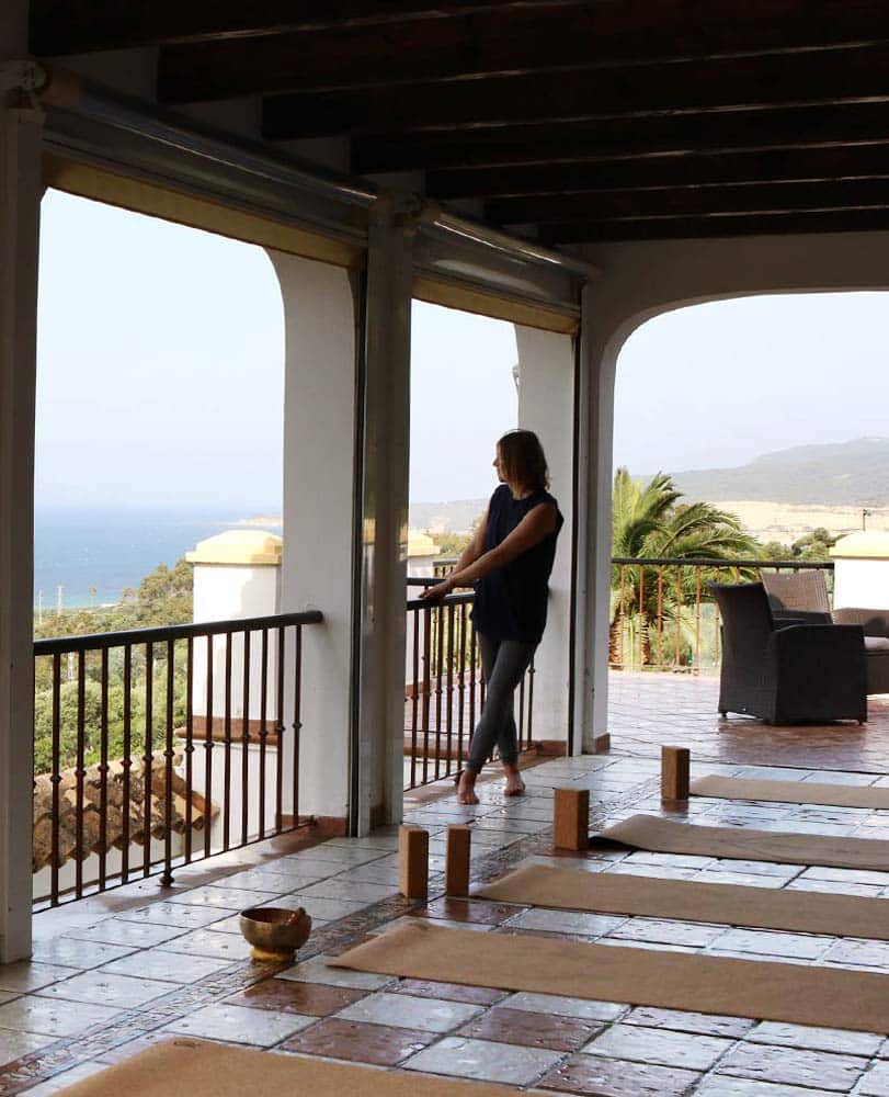 Yoga connected to the ocean retreat in spain