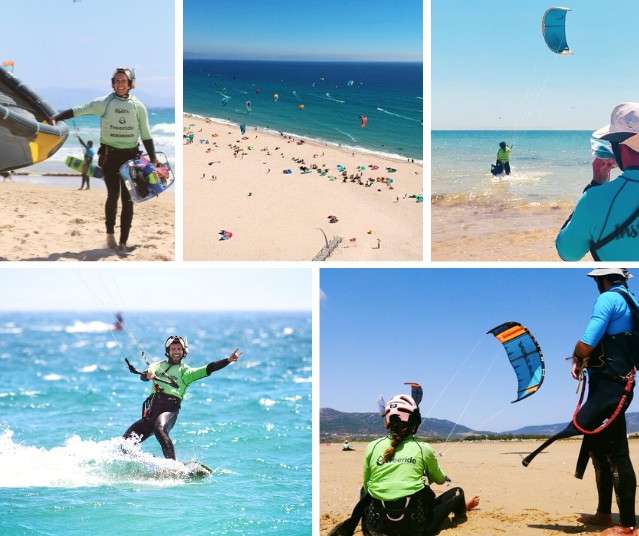 Kite lessons in Tarifa for all type of groups from beginner to advanced level.