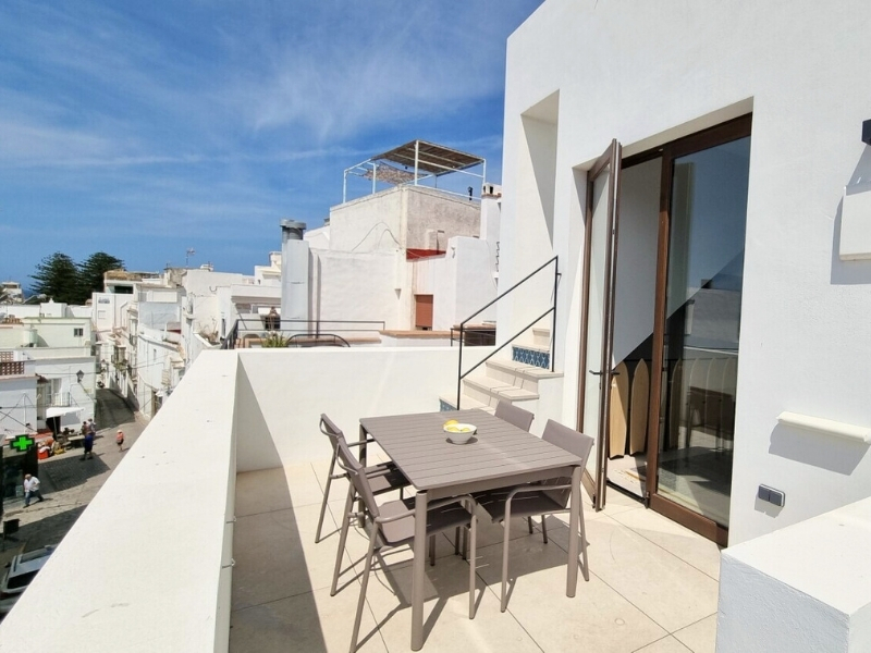 Terraza casco antiguo tarifa con vista al mar